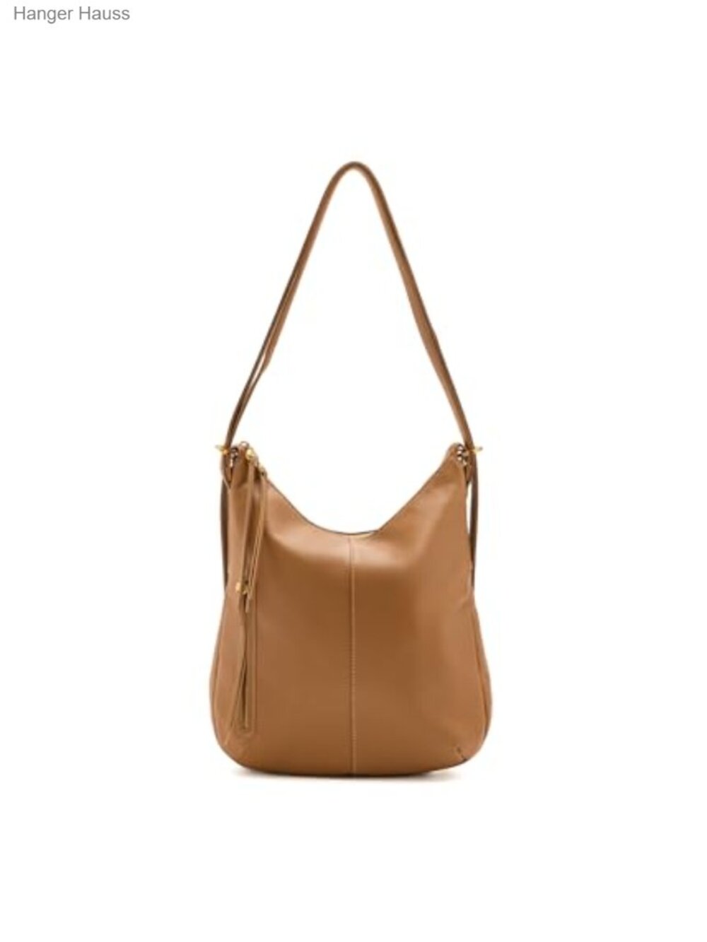 Convertible Backpack Shoulder Bag Leather Zip Pockets
